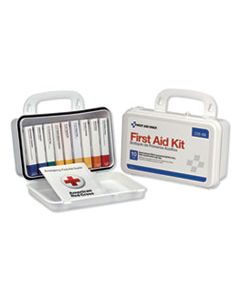 FAO238AN ANSI-COMPLIANT FIRST AID KIT, 64 PIECES, PLASTIC CASE