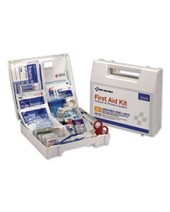 FAO90589 ANSI 2015 COMPLIANT CLASS A+ TYPE I & II FIRST AID KIT FOR 25 PEOPLE, 141 PIECES