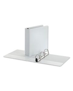 UNV30732 DELUXE EASY-TO-OPEN D-RING VIEW BINDER, 3 RINGS, 2" CAPACITY, 11 X 8.5, WHITE