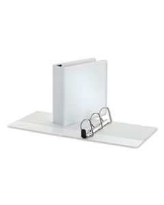 UNV30752 DELUXE EASY-TO-OPEN D-RING VIEW BINDER, 3 RINGS, 3" CAPACITY, 11 X 8.5, WHITE