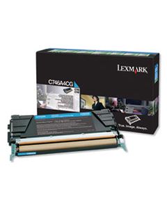 LEXC746A4CG C746A4CG RETURN PROGRAM TONER, 7000 PAGE-YIELD, CYAN, TAA COMPLIANT