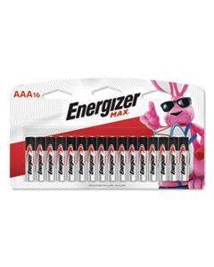 EVEE92LP16 MAX ALKALINE AAA BATTERIES, 1.5V, 16/PACK