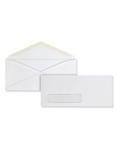 QUA90011 BUSINESS ENVELOPE, #10, MONARCH FLAP, GUMMED CLOSURE, 4.13 X 9.5, WHITE, 500/BOX