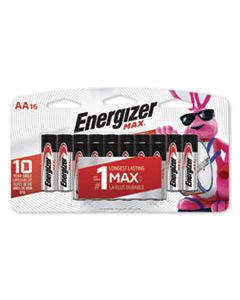 EVEE91LP16 MAX ALKALINE AA BATTERIES, 1.5V, 16/PACK