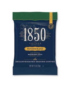 FOL21513 COFFEE FRACTION PACKS, PIONEER BLEND DECAF, MEDIUM ROAST, 2.5 OZ PACK, 24 PACKS/CARTON