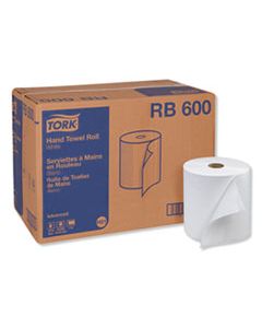 TRKRB600 ADVANCED HARDWOUND ROLL TOWEL, ONE-PLY, 7.88" X 600 FT, WHITE, 12 ROLLS/CARTON