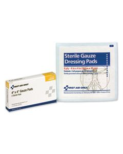 FAO3014 GAUZE PADS, 4" X 4", 2/BOX