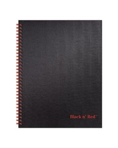 JDKK67030 TWINWIRE HARDCOVER NOTEBOOK, WIDE/LEGAL RULE, BLACK COVER, 11 X 8.5, 70 SHEETS