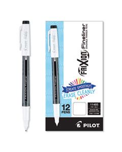 PIL11485 FRIXION ERASABLE STICK MARKER PEN, 0.6 MM, BLACK INK/BARREL, DOZEN