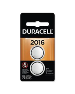 DURDL2016B2PK LITHIUM COIN BATTERY, 2016, 2/PACK