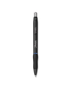 SAN2096176 S GEL PEN, MEDIUM 0.7 MM, BLUE INK, BLACK BARREL, 36/PACK