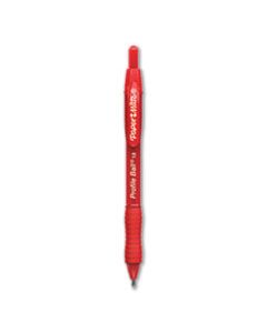 PAP2095454 PROFILE RETRACTABLE BALLPOINT PEN, BOLD 1 MM, RED INK/BARREL, DOZEN