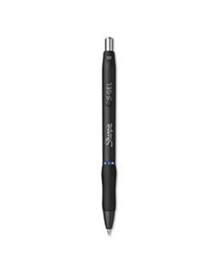 SAN2096127 S GEL PEN, BOLD 1 MM, BLUE INK, BLACK BARREL, 36/PACK