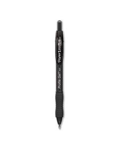 PAP2095468 PROFILE RETRACTABLE GEL PEN, FINE 0.5 MM, BLACK INK, TRANSLUCENT BLACK BARREL, DOZEN