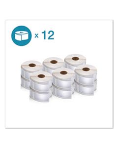 DYM2050821 LW MULTIPURPOSE LABELS, 1" X 2.13", WHITE, 500/ROLL, 12 ROLLS/PACK