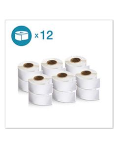 DYM2050768 LW ADDRESS LABELS, 1.13" X 3.5", WHITE, 350/ROLL, 12 ROLLS/PACK