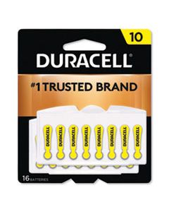 DURDA10B16ZM10 HEARING AID BATTERY, #10, 16/PACK