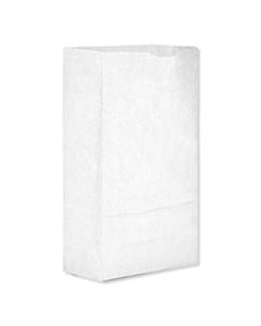BAGGW6500 GROCERY PAPER BAGS, 35 LBS CAPACITY, #6, 6"W X 3.63"D X 11.06"H, WHITE, 500 BAGS