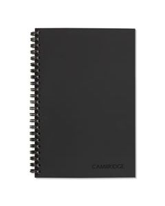 MEA06096 WIREBOUND GUIDED BUSINESS NOTEBOOK, QUICKNOTES, DARK GRAY COVER, 8 X 5, 80 SHEETS