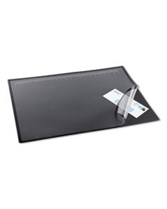 AOP41700S LIFT-TOP PAD DESKTOP ORGANIZER WITH CLEAR OVERLAY, 22 X 17, BLACK