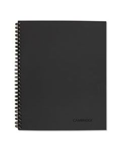 MEA06132 WIREBOUND GUIDED BUSINESS NOTEBOOK, MEETING NOTES, DARK GRA, 11 X 8.25, 80 SHEETS