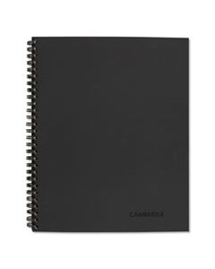 MEA06066 WIREBOUND GUIDED BUSINESS NOTEBOOK, QUICKNOTES, DARK GRAY, 11 X 8.5, 80 SHEETS