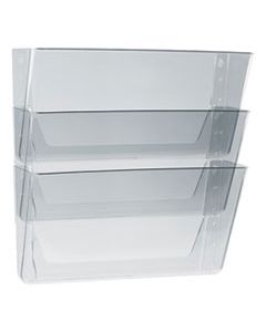 STX70229U06C WALL FILE, LEGAL 16 X 14, THREE POCKET, CLEAR