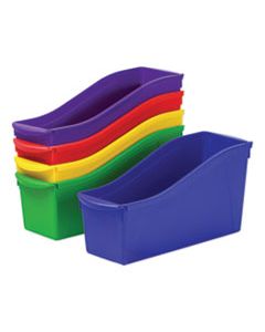 STX70105U06C INTERLOCKING BOOK BINS, 4 3/4 X 12 5/8 X 7, 5 COLOR SET, PLASTIC