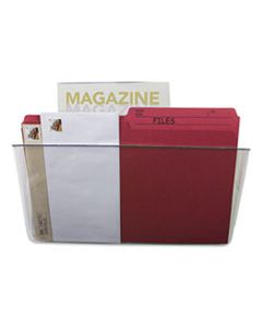 STX70213U06C WALL FILE, LETTER, 13 X 7, SINGLE POCKET, CLEAR