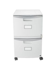 STX61310B01C TWO-DRAWER MOBILE FILING CABINET, 14.75W X 18.25D X 26H, GRAY