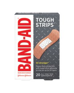 JOJ4408 FLEXIBLE FABRIC ADHESIVE TOUGH STRIP BANDAGES, 1" X 3.25", 20/BOX