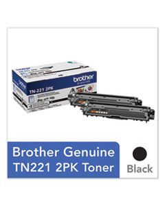 BRTTN2212PK TN2212PK TONER, 2500 PAGE-YIELD, BLACK, 2/PACK