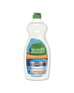 SEV22923EA NATURAL DISHWASHING LIQUID, FRESH LEMON AND TEA TREE, 22 OZ BOTTLE