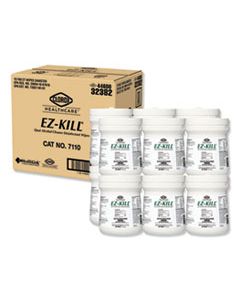 CLO32382 EZ-KILL QUAT ALCOHOL CLEANER DISINFECTANT WIPES, 6 X 6.75, 160/CANISTER, 12 CANISTERS/CARTON