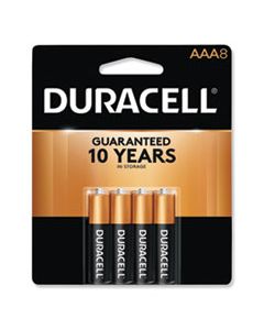 DURMN2400B8Z COPPERTOP ALKALINE AAA BATTERIES, 8/PACK