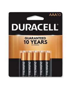 DURMN2400B10Z COPPERTOP ALKALINE AAA BATTERIES, 10/PACK