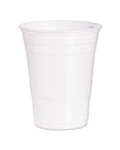 DCCP16W SOLO PARTY PLASTIC COLD DRINK CUPS, 16 OZ TO 18 OZ, WHITE, 50/BAG, 20 BAGS/CARTON