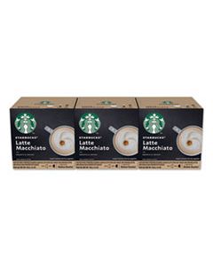 NES94142 STARBUCKS COFFEE CAPSULES, LATTE MACCHIATO, 36/CARTON