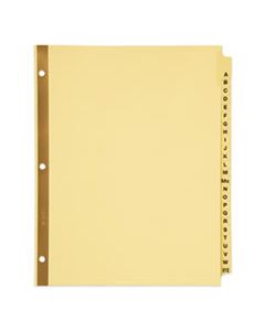 AVE11306 PREPRINTED LAMINATED TAB DIVIDERS W/GOLD REINFORCED BINDING EDGE, 25-TAB, LETTER