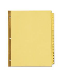 AVE11308 PREPRINTED LAMINATED TAB DIVIDERS W/GOLD REINFORCED BINDING EDGE, 31-TAB, LETTER