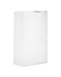 BAGGW2500 GROCERY PAPER BAGS, 30 LBS CAPACITY, #2, 4.31"W X 2.44"D X 7.88"H, WHITE, 500 BAGS