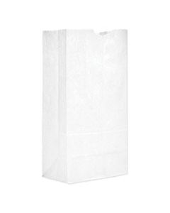 BAGGW20500 GROCERY PAPER BAGS, 40 LBS CAPACITY, #20, 8.25"W X 5.94"D X 16.13"H, WHITE, 500 BAGS