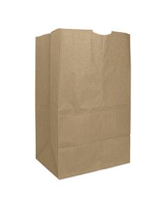 BAGGH20S GROCERY PAPER BAGS, 50 LBS CAPACITY, #20 SQUAT, 8.25"W X 5.94"D X 13.38"H, KRAFT, 500 BAGS