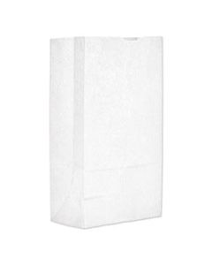 BAGGW12500 GROCERY PAPER BAGS, 40 LBS CAPACITY, #12, 7.06"W X 4.5"D X 13.75"H, WHITE, 500 BAGS