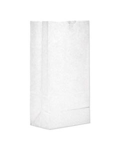 BAGGW8500 GROCERY PAPER BAGS, 35 LBS CAPACITY, #8, 6.13"W X 4.17"D X 12.44"H, WHITE, 500 BAGS