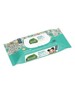 SEV34208 FREE & CLEAR BABY WIPES, UNSCENTED, WHITE, 64/PACK