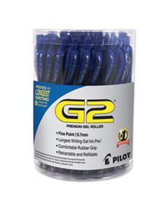 PIL84066 G2 PREMIUM RETRACTABLE GEL PEN, FINE 0.7MM, BLUE INK/BARREL, 36/PACK