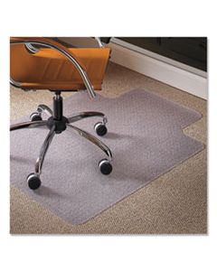 ESR141042 NATURAL ORIGINS CHAIR MAT WITH LIP FOR CARPET, 45 X 53, CLEAR