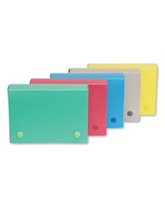 CLI58046 INDEX CARD CASE, HOLDS 200 4 X 6 CARDS, POLYPROPYLENE, ASSORTED