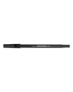 PAP3331131 WRITE BROS. STICK BALLPOINT PEN, MEDIUM 1MM, BLACK INK/BARREL, DOZEN